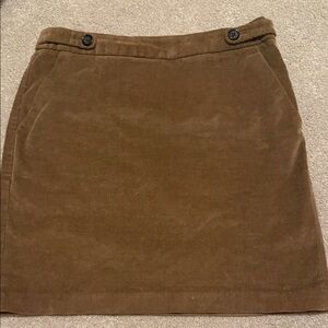 Banana Republic Tan Pencil Skirt with Button Detail